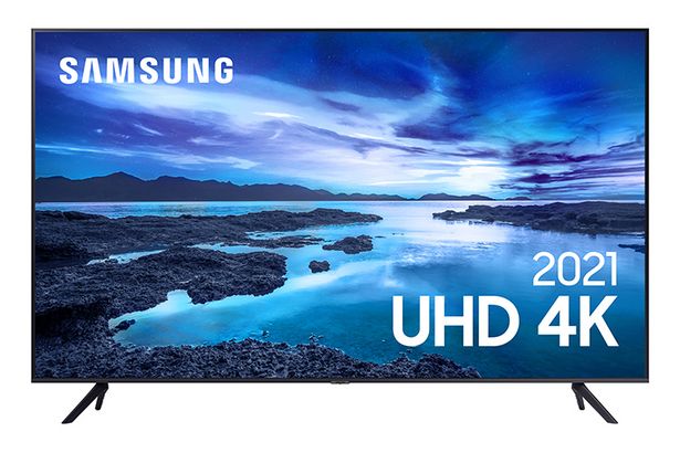Oferta de Samsung Smart TV 43" UHD 4K 43AU7700, Processador Crystal 4K, Tela sem limites, Alexa built in, Controle Único por R$2799