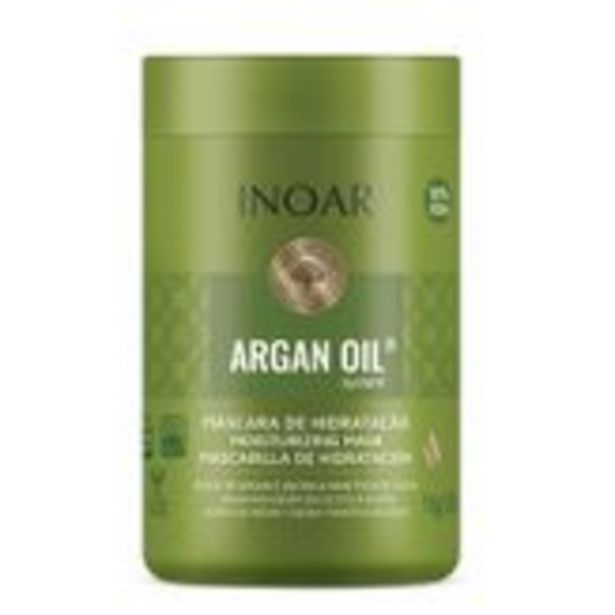 Oferta de Máscara de Tratamento Inoar Argan Oil Pote 1kg por R$45,99