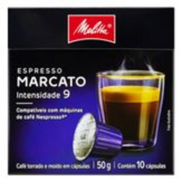 Oferta de Café em Cápsula Torrado e Moído Espresso Marcato Melitta 50g com 10 Unidades por R$17,49