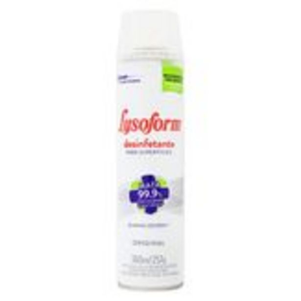 Oferta de Desinfetante Superfícies Spray Original Lysoform 360ml por R$16,98