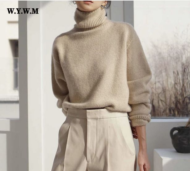 Oferta de Wywm suéter feminino de caxemira por R$93,7