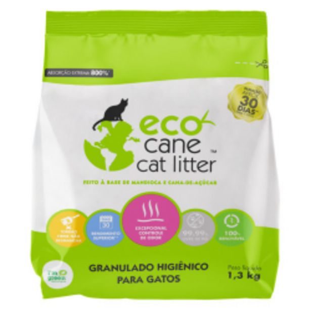 Oferta de Areia Sanitária Procao Granulado Higiênico Para Gatos Eco Cane Cat Litter 1,3kg por R$18,95