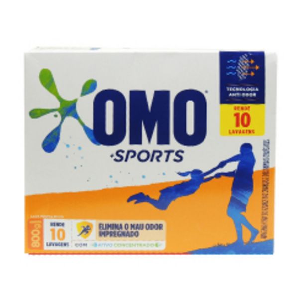 Oferta de Detergente Po Omo 800g Sports por R$12,9