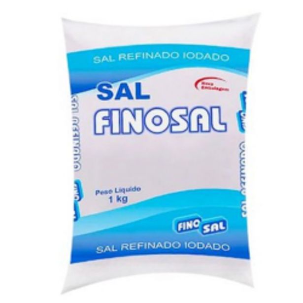 Oferta de Sal Refinado Fino Sal - 1kg por R$2,29