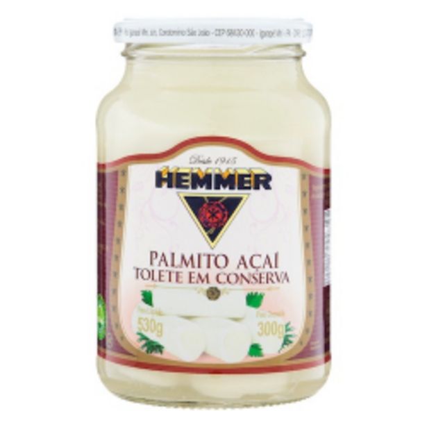 Oferta de Palmito Açaí Hemmer Inteiro 300g por R$29,9