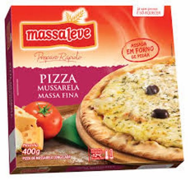 Oferta de Pizza Massa Leve mussarela 400g por R$7,98