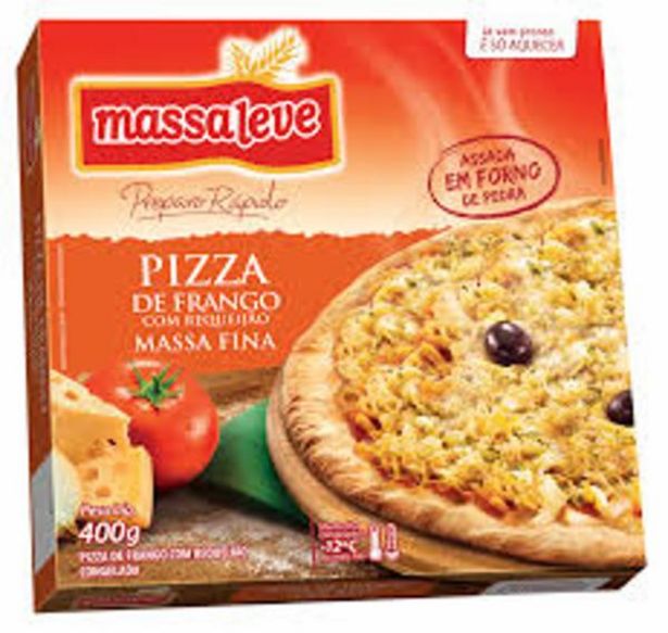 Oferta de Pizza Massa Leve frango com requeijão 400g por R$7,98