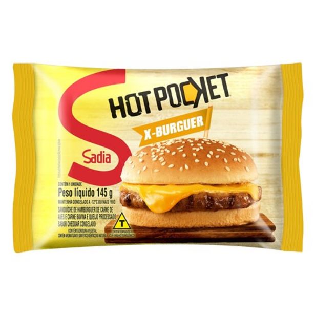 Oferta de Sanduíche Sadia Hot Pocket X-Burguer 145G por R$5,57