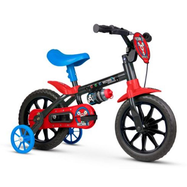 Oferta de Bicicleta infantil aro 12 mechanic Nathor por R$239,99