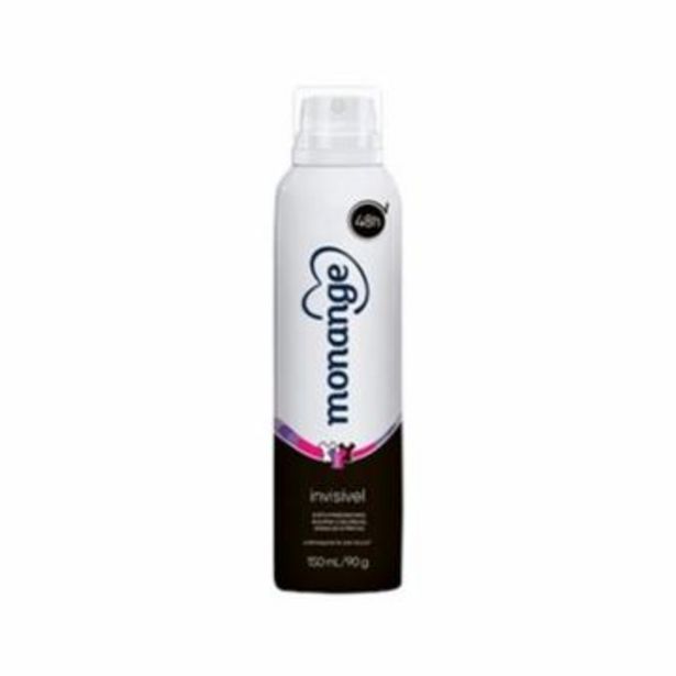 Oferta de Desodorante Antitranspirante Aerossol Monange Invisivel150Ml por R$7,59