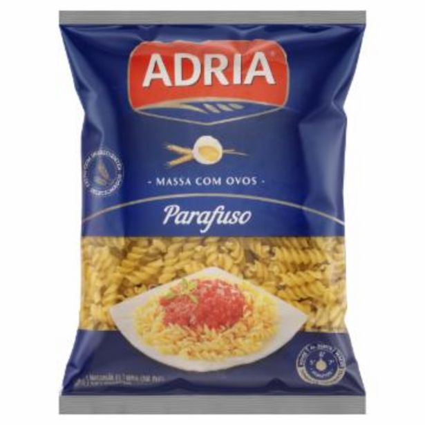 Oferta de Mac Adria C/ovos Parafuso 500G por R$2,89