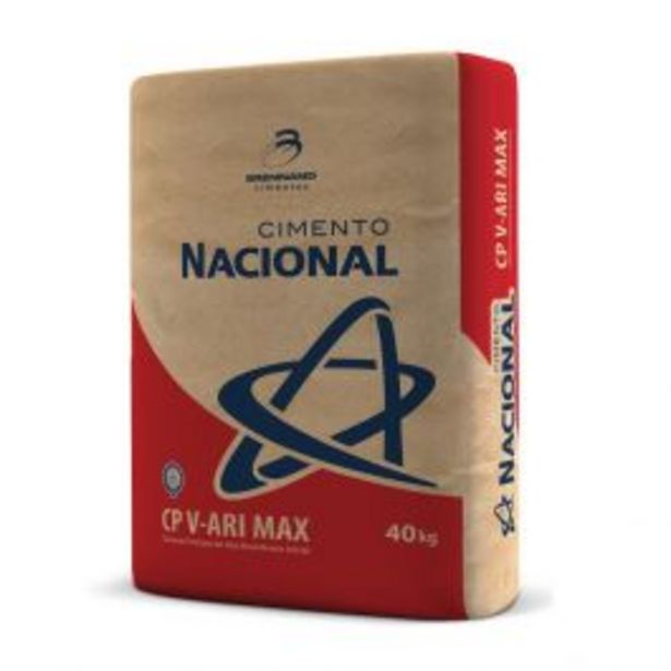 Oferta de Cimento CP V Ari Max 40Kg Nacional por R$27,99