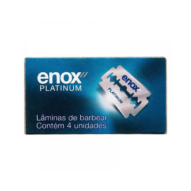 Oferta de Lâmina de Barbea Enox Platinum com 4 Unidades por R$1,9