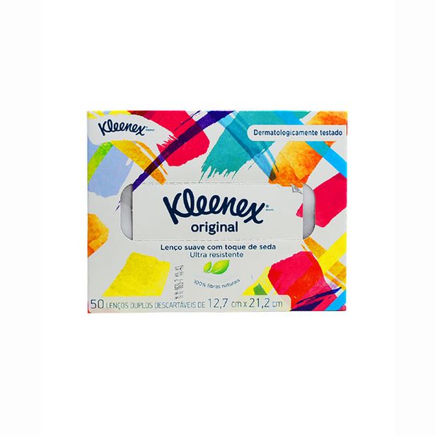 Oferta de Lenco Kleenex C/50 por R$4,32