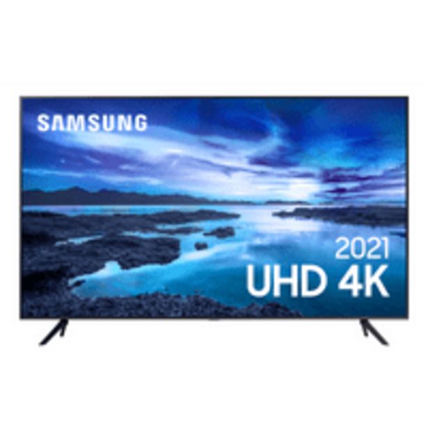 Oferta de Smart TV LED 50'' Samsung, 4K, UHD, Processador Crystal 4K, Bordas Infinitas, Bluetooth® - UN50AU7700GXZD por R$2860,94 em Novo Mundo