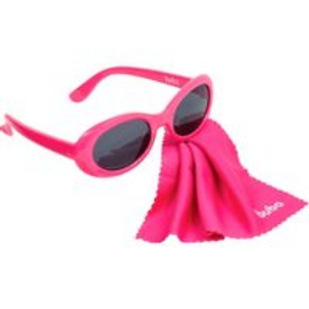 Oferta de Óculos de Sol Infantil c/ Armação Flexível Proteção UVA e UVB - Rosa Gatinha - Buba por R$69,99