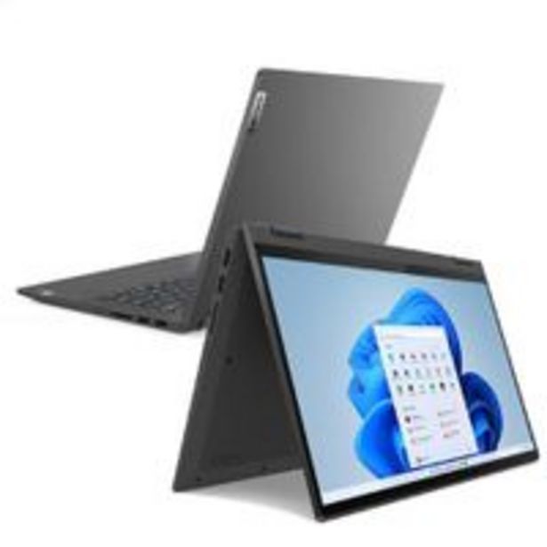 Oferta de Notebook 2 em 1 Lenovo,Intel Core i7-1165G7,8GB,256GB SSD,Tela 14",Placa Vídeo Intel Iris Xe,IdeaPad Flex 5i- 82LT0006BR por R$5409