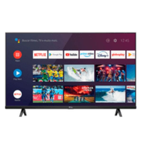 Oferta de Smart TV LED 40'' TCL, Full HD, Wi-Fi, Bluetooth®, Android, Google Assistant, Comando de Voz, Preto - 40S615 por R$1699