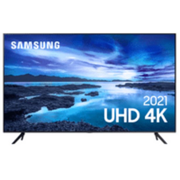 Oferta de Smart TV LED 75'' Samsung, 4K, HDMI, USB, Alexa Built In, Controle Único - UN75AU7700GXZD por R$6146,94 em Novo Mundo