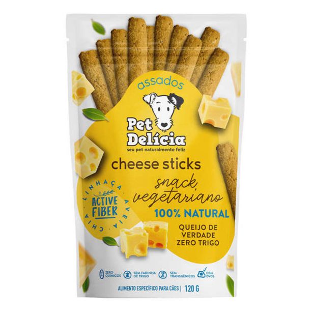 Oferta de Snack Pet Delícia Natural Sabor Cheese Sticks por R$13,12