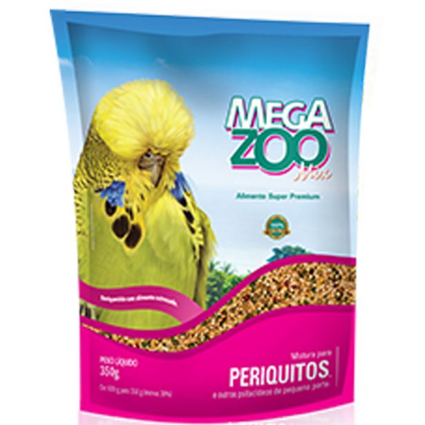 Oferta de Ração Megazoo Mix para Periquitos - 350g por R$25,9