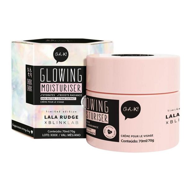 Oferta de BLINK LAB Hidratante Facial Efeito Glow Oh K! Lala Rudge X Blink Lab por R$65