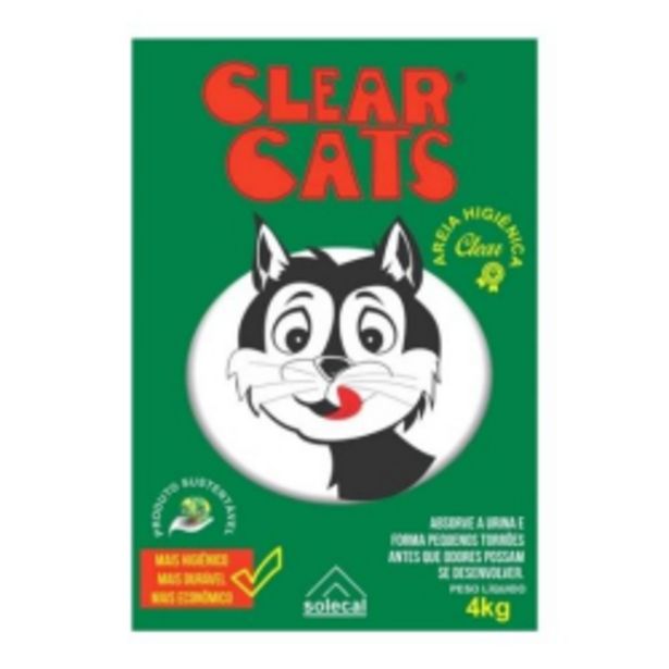 Oferta de Areia Sanitária Clear Cats Perfumada 4kg por R$5,57