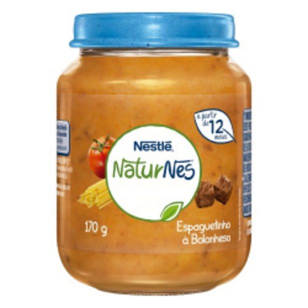 Oferta de Papinha Naturnes Nestlé Espaguete À Bolonhesa 170g por R$6,82
