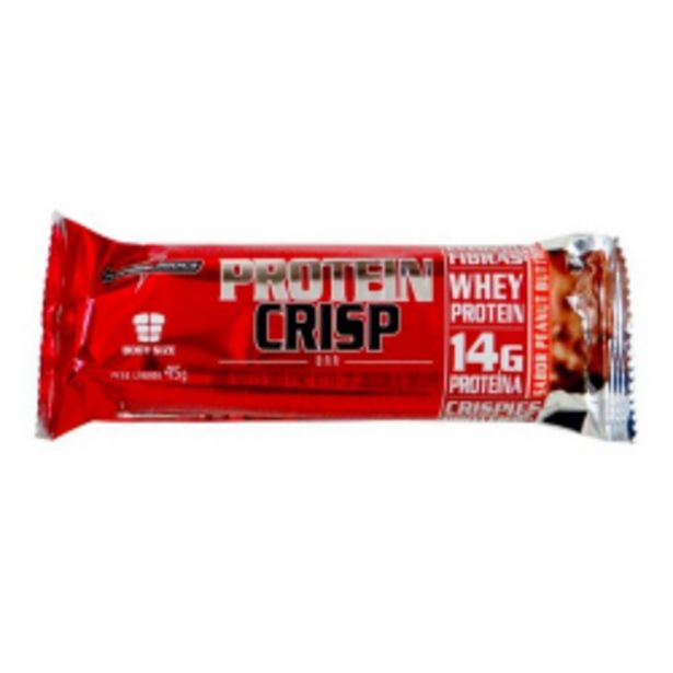 Oferta de Barra Protein Crispi Bar 45g Peanut por R$7,16