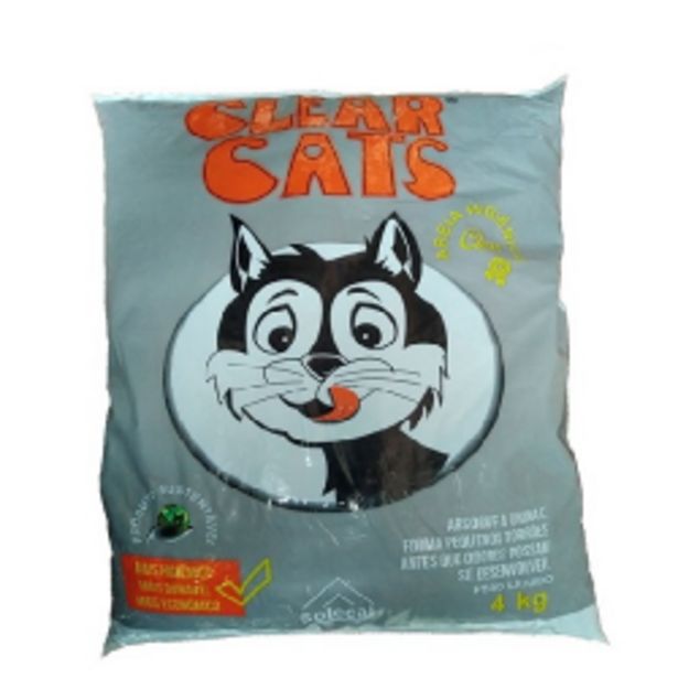 Oferta de Areia Sanitária Clear Cats 4kg por R$4,09