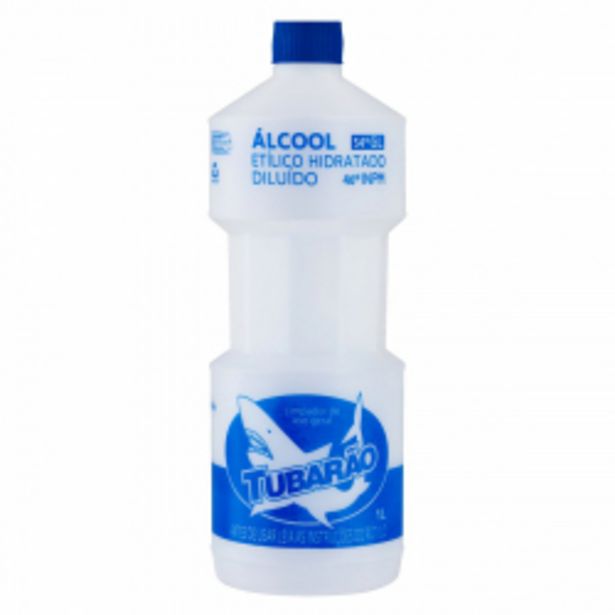 Oferta de Álcool Tubarão Embalagem 1 Litro por R$10,19