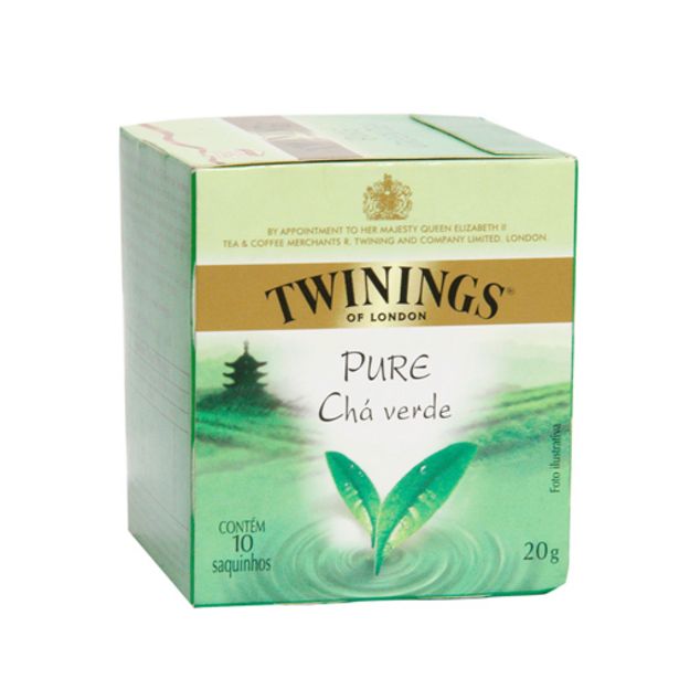 Oferta de Chá Inglês Twinings Verde 20g 10 Sachês por R$13,49