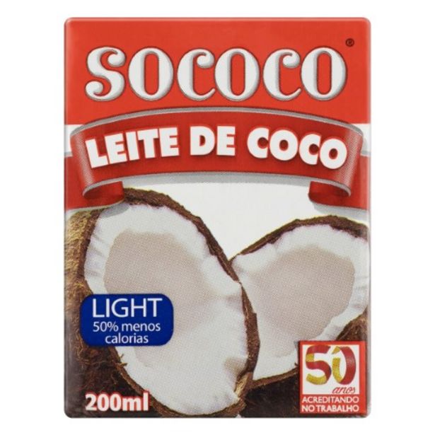 Oferta de Leite De Coco Sococo 200ml Light por R$3,59