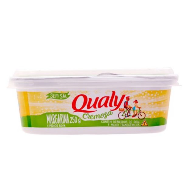 Oferta de Margarina Qualy Vegetal Cremosa Sem Sal 250g por R$5,17