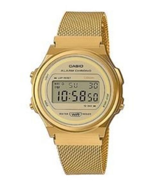 Oferta de Relógio Casio Pulseira em Aço com Caixa em Resina A171WEMG-9ADF por R$549,9