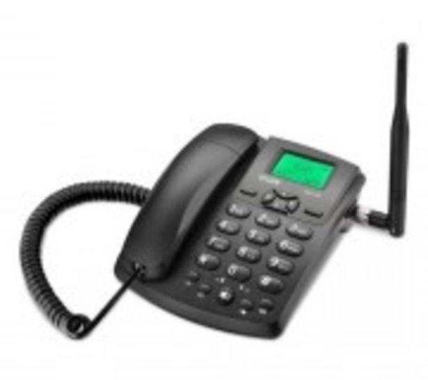 Oferta de TELEFONE FIXO RURAL ELGIN C/FIO 42GSM 1000 PARA 1 SIM CARD PRETO por R$248
