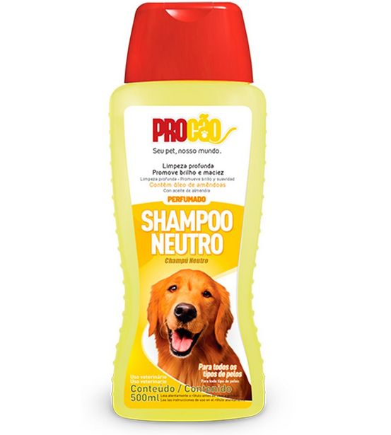 Oferta de Shampoo para Cães PROCÃO Perfumado Neutro 500ml por R$14,99