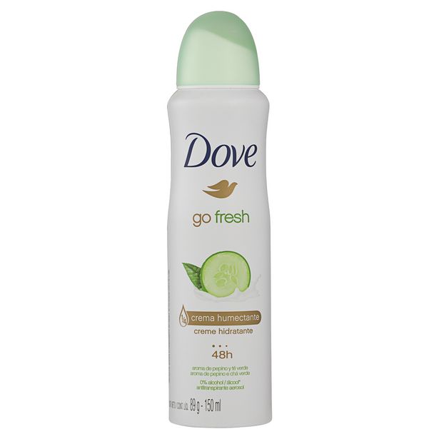 Oferta de Desodorante Aerosol DOVE Go Fresh de Pepino e Chá Verde 89g/150ml por R$11,99