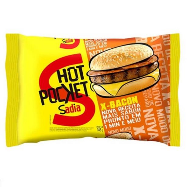 Oferta de Sanduíche SADIA Hot Pocket Bacon 145g por R$7,99