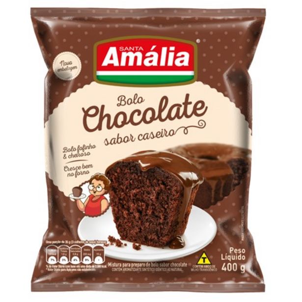 Oferta de Mistura para Bolo Amália Chocolate 400G por R$2,99
