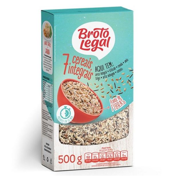 Oferta de Arroz Integral Broto Legal 7 Cereais 500G por R$8,99