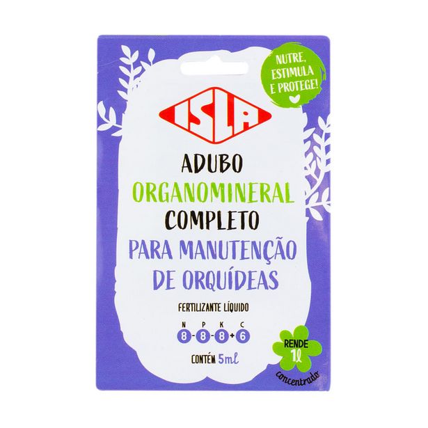 Oferta de Adubo líquido Organomineral Isla Orquídeas 5ml por R$3,49