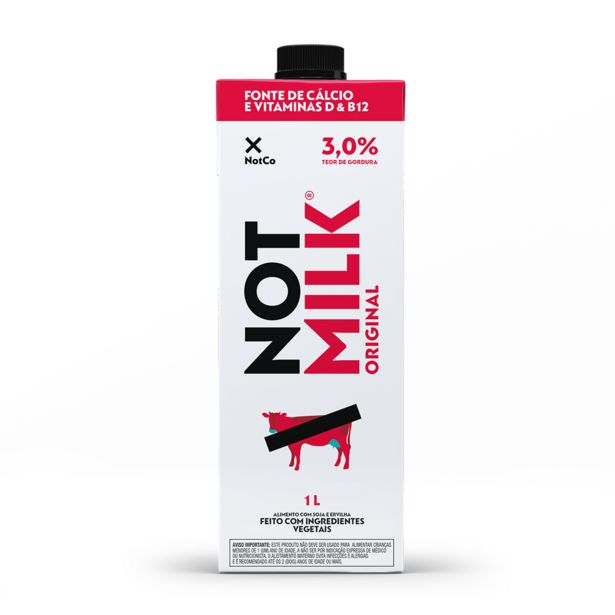Oferta de Leite Vegetal Not Milk Original 1L por R$10,9