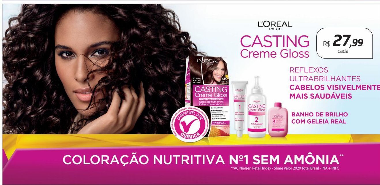 Oferta de Casting Creme Gloss L'Oréal por R$27,99