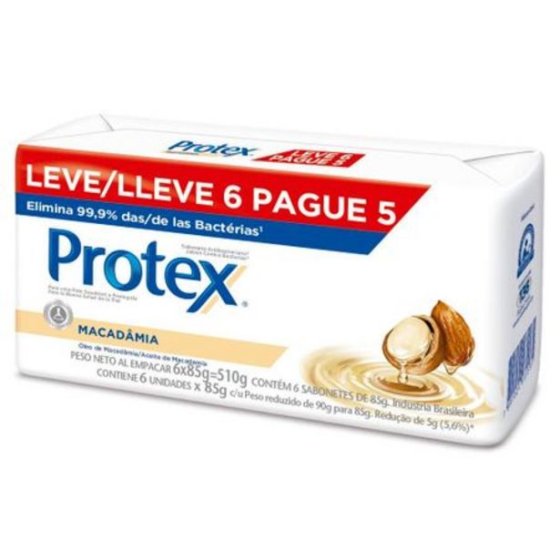 Oferta de Sabonete Protex Macadamia L6 P5 85g por R$16,95