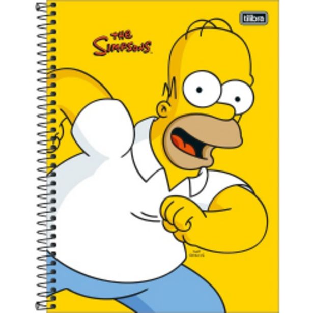 Oferta de Caderno Tilibra 160 Folhas 10 Matérias Simpsons por R$33,3