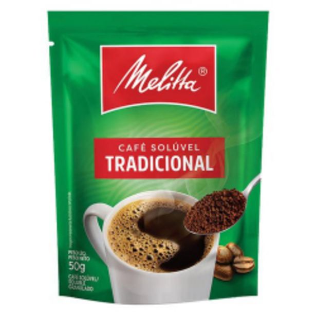 Oferta de Café Melitta 50g Sachê Solúvel por R$4,99