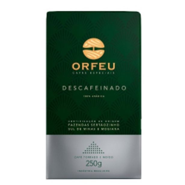 Oferta de Café Orfeu Moído 250g Descafeinado por R$28,9