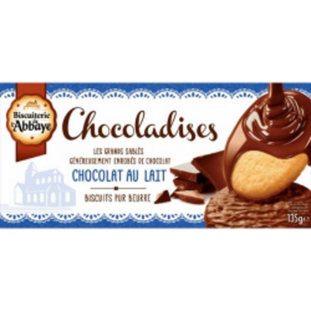 Oferta de Biscoito Francês Amanteigado Cobertura Chocolate 135g Chocolate Ao Leite por R$18,49