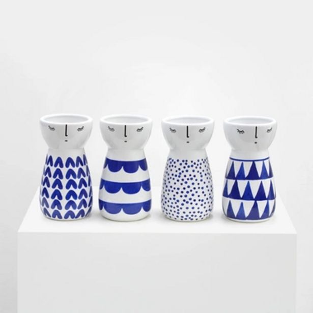 Oferta de Conjunto de Vasos Decorativos em Cer&acirc;mica Luv por R$27900